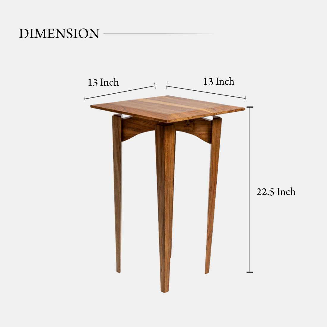 Acacia Natural Wood Side Table