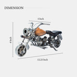 Natural Metal Finish Decorative Bike