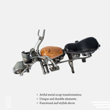 Natural Metal Finish Decorative Bike