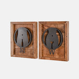 Toilet Sign Boards Madeup Of Rough Natural Mango Wood