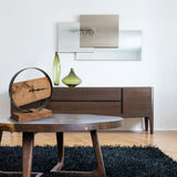 Natural Wood And Metal Finish Table Clock