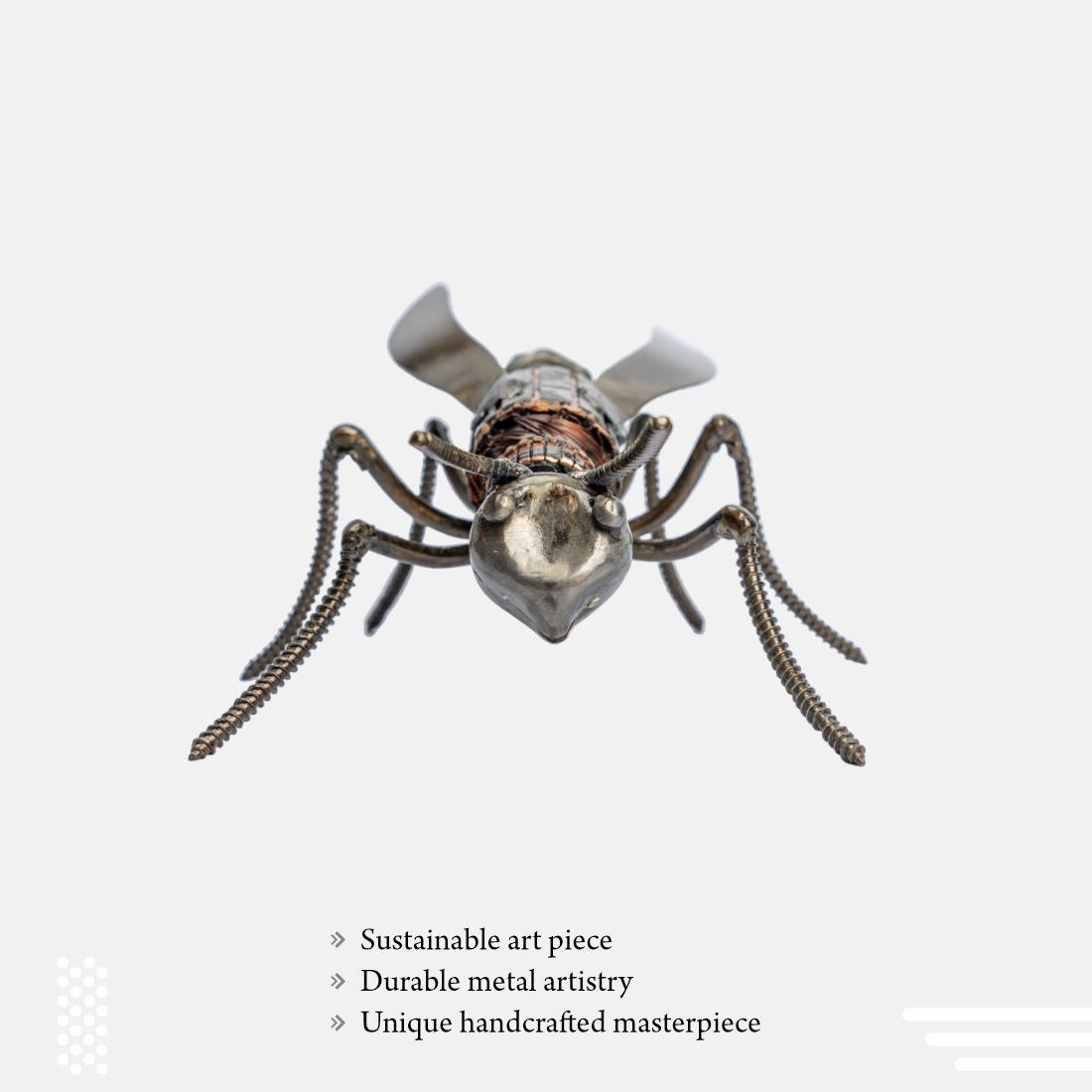 Paper Weight Madeup Of Recycled Bolts In A Shape Of Wasp