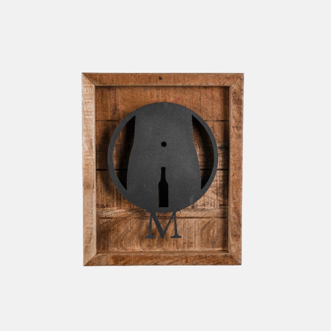 Toilet Sign Boards Madeup Of Rough Natural Mango Wood