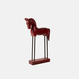 Old Teak Wood Old Indian Decorative Horse
