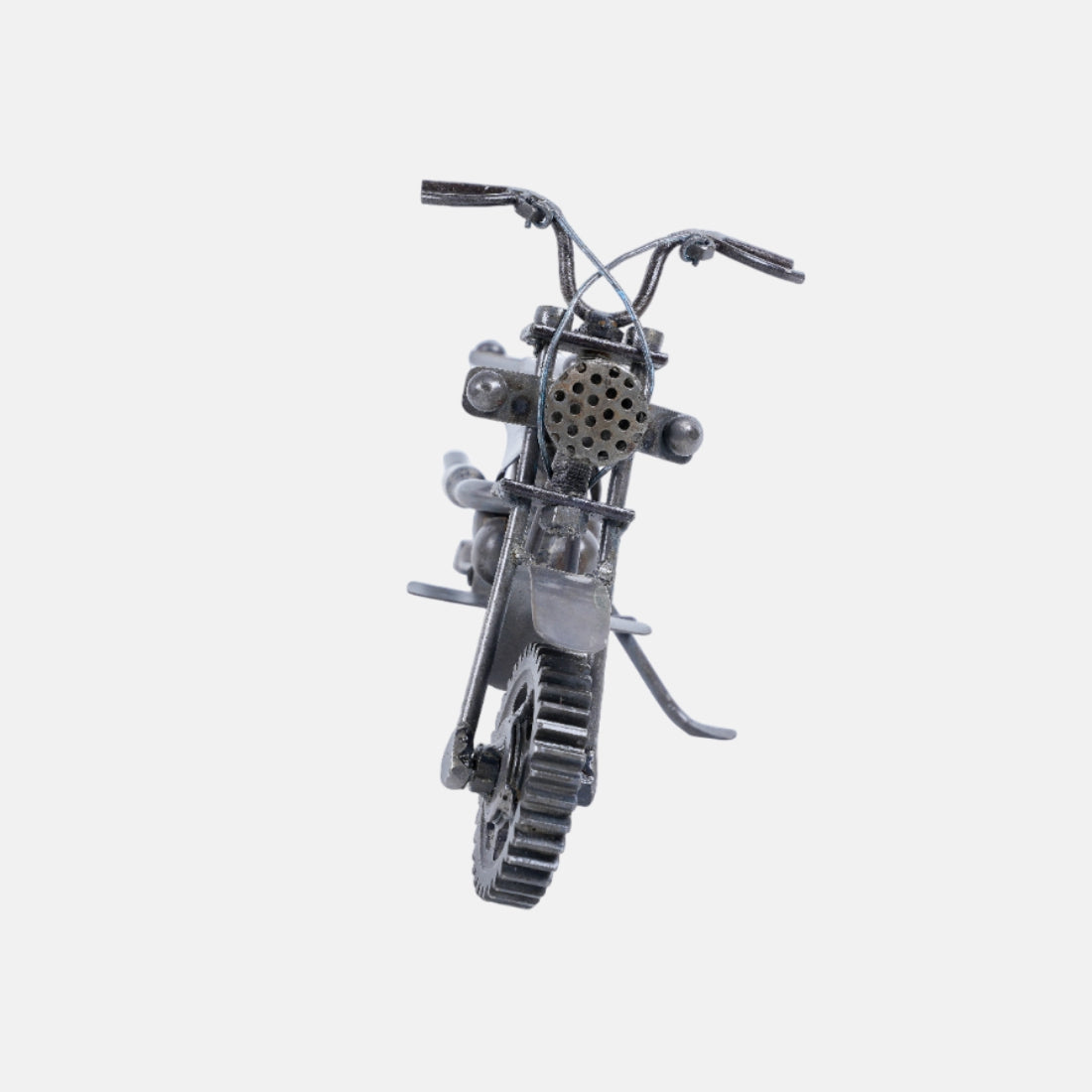 Beautiful Decorative Bike Made Up Of Recycled Metal Sheets, Gears & Bolts
