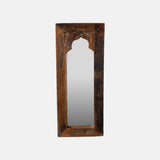 Vintage Classic Wall Decor Mirror Frame Made Up Of Railway Sleeper With A Natural Vintage Finish