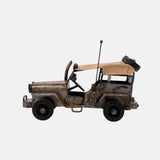 Rustic Vintage Metal Army Jeep For Your Home Kitchen Dining Table, Tabletop And Storage Decor