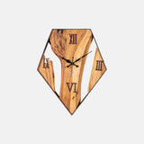 Acacia Wood And Rustic Iron Finish Wall Clock