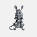 Paper Weight Made Up Of Recycled Metal shape Of A Mouse.