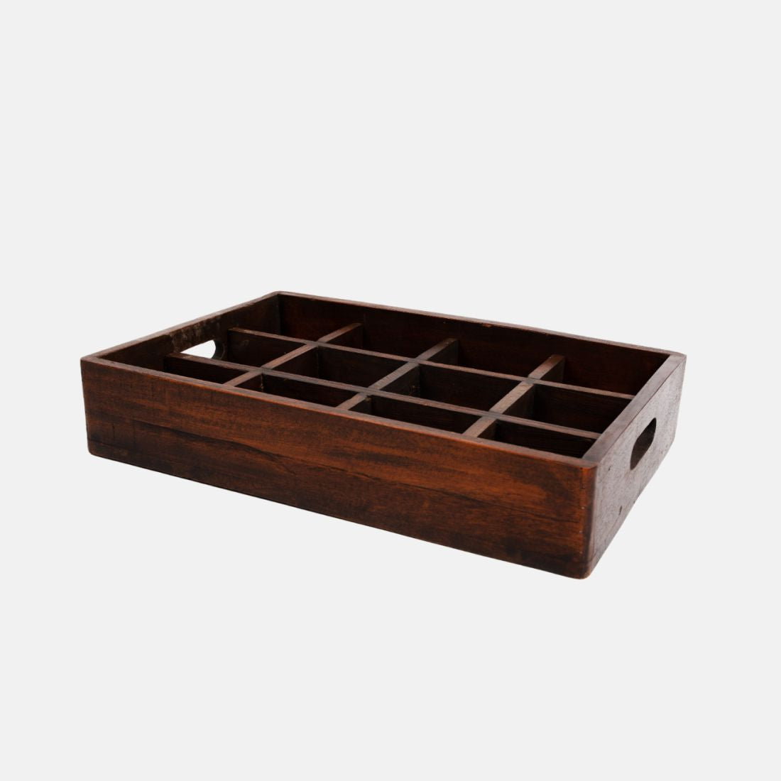 Old Indian Wooden Crate Tray