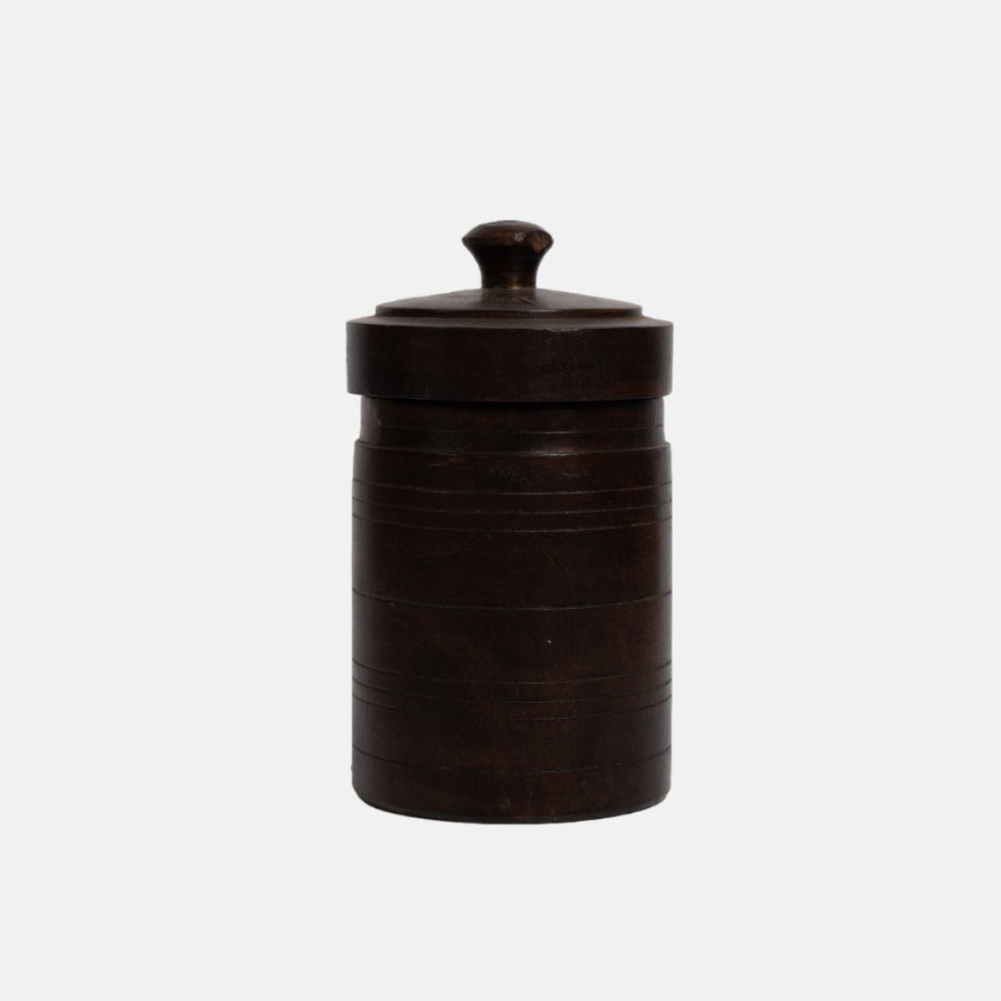 Old Teak Wood Vintage Butter Pot
