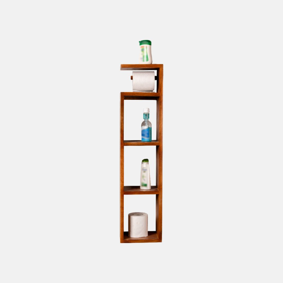 Mango Wood Wall Mount Toilet Paper Roll Holder