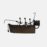 Rustic Vintage Metal Boat For Your Home Kitchen Dining Table, Tabletop And Storage Decor