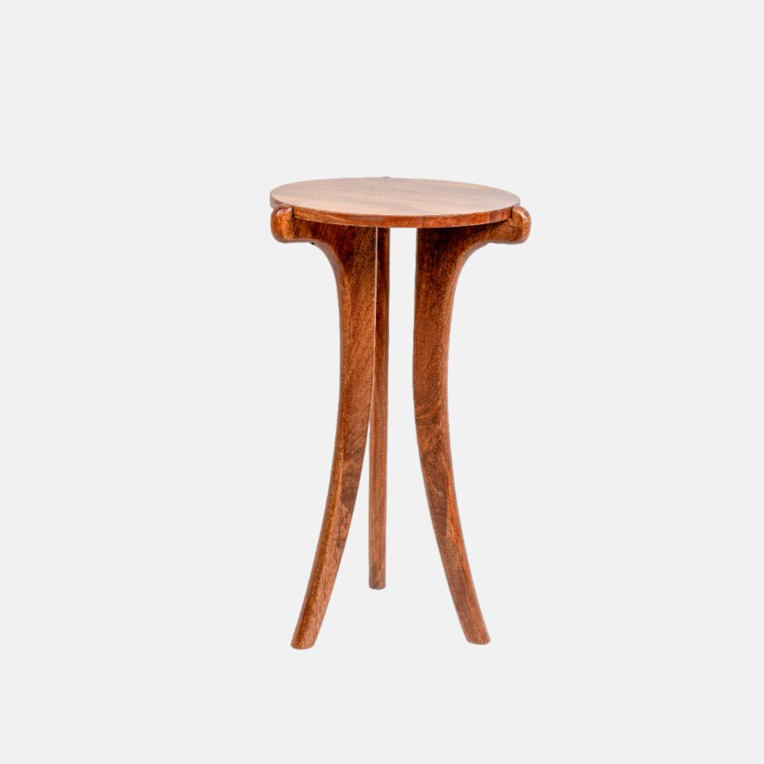 Honey Brown Mango Wood Finish Side Table Easy to Build