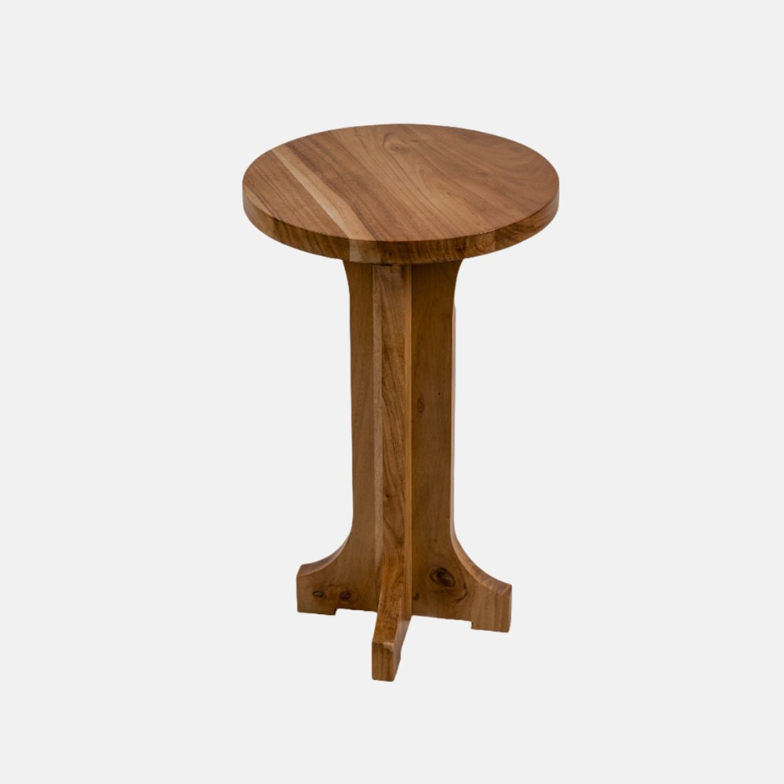 Acacia Natural Wood Finish Side Table