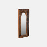 Vintage Classic Wall Decor Mirror Frame Made Up Of Railway Sleeper With A Natural Vintage Finish