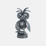 Paper Weight Made Up Of Recycled Metal In A shape Of Owl