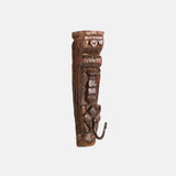 Old Teak Wood Hand Carving Wall Hook