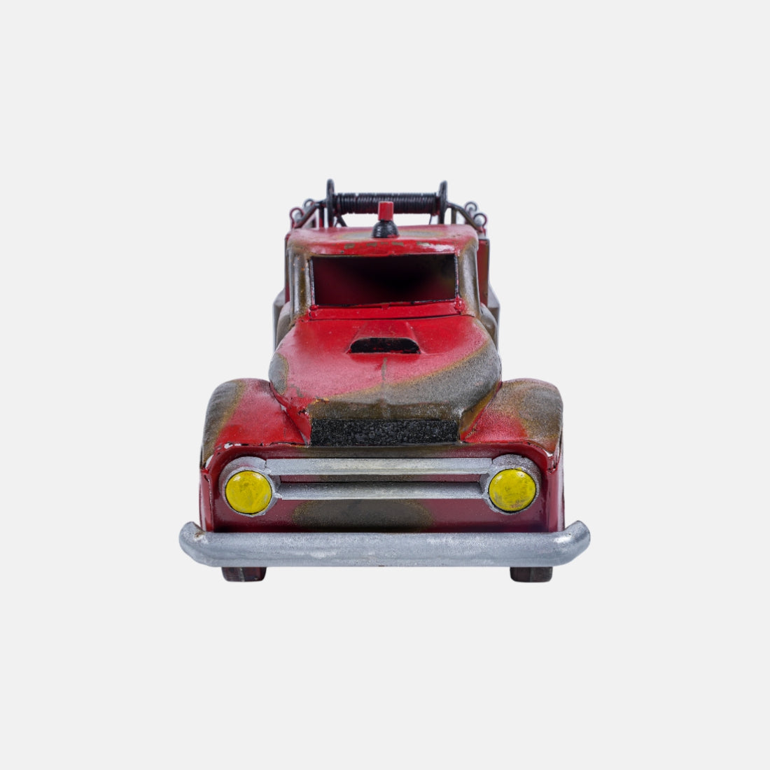 Rustic And Red Metal Finish Vintage Truck