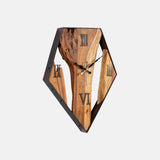 Acacia Wood And Rustic Iron Finish Wall Clock