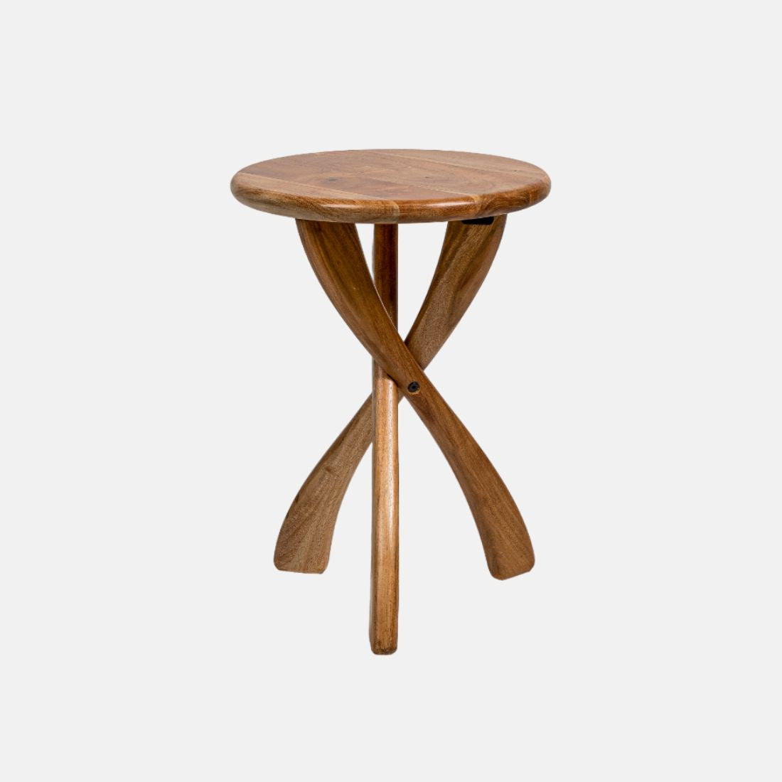 Natural Acacia Wood Side Table