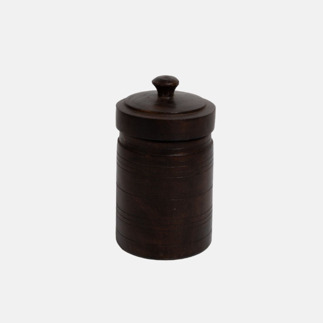 Old Teak Wood Vintage Butter Pot