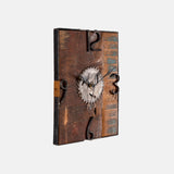 Iron And Old Reclaimed Colourful Wood Wall Clock