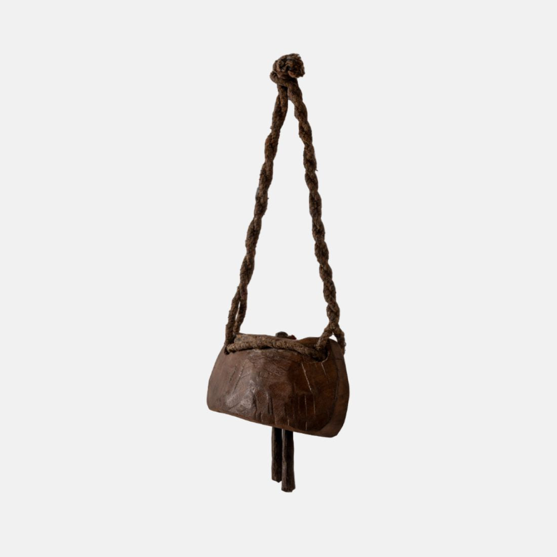 Natural Old Teak Wood Cow Bell Used In Acient Times