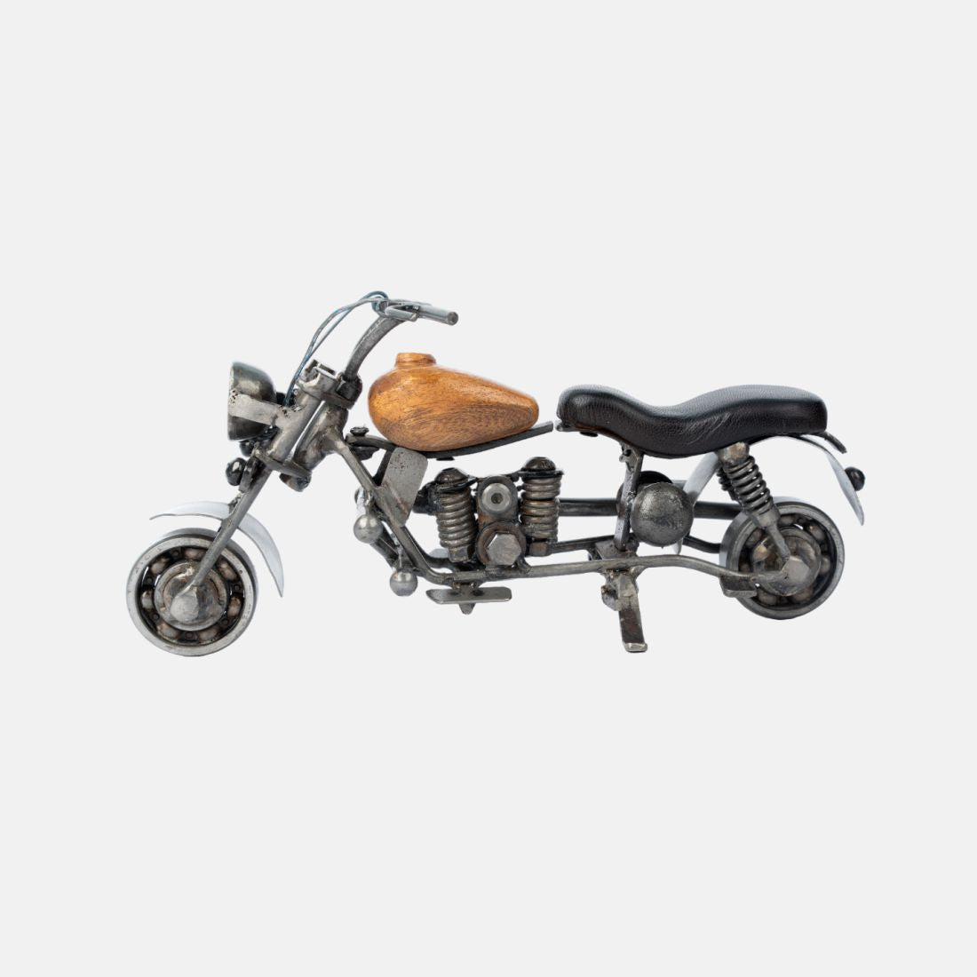 Natural Metal Finish Decorative Bike