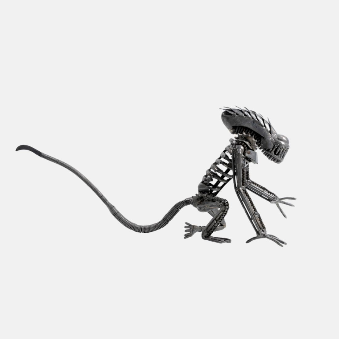 Alien Modern Home Decor Sculpture Recycled Handcrafted Metal art and Iron Finish