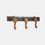 Old Teak Wood Wall Mount Elephant Trunk Hook