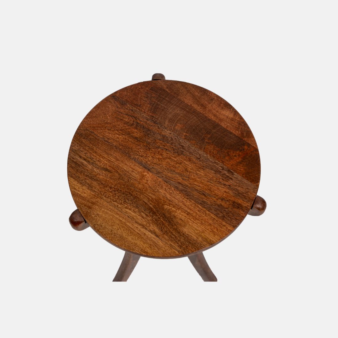 Honey Brown Mango Wood Finish Side Table Easy to Build