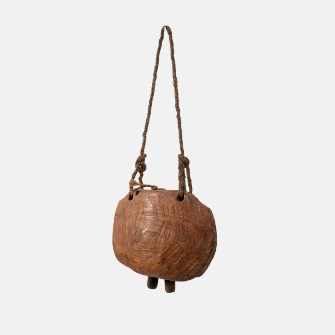 Old Teak Wood Cow Bell used In acient times