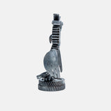 Paper Weight Made Up Of Recycled Metal In A shape Of Owl