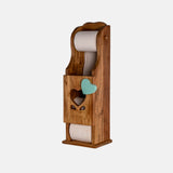 Acacia Wood Wall Mount Toilet Paper Roll Holder