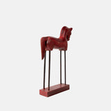 Old Teak Wood Old Indian Decorative Horse
