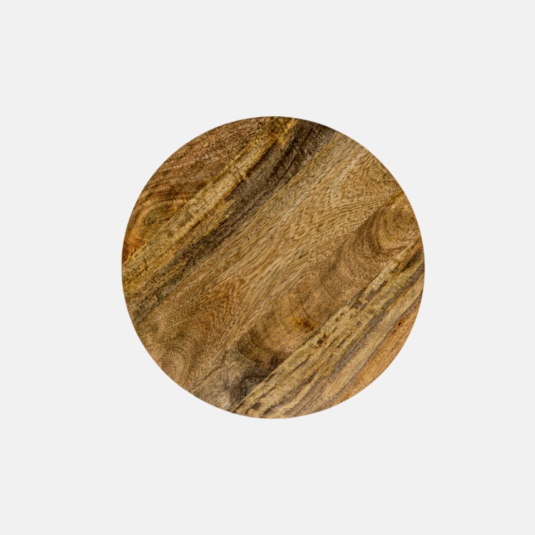 Mango Wood Light Walnut Wood Finish Side Table