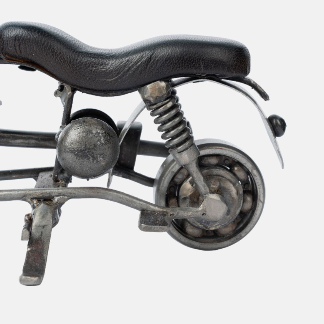 Natural Metal Finish Decorative Bike