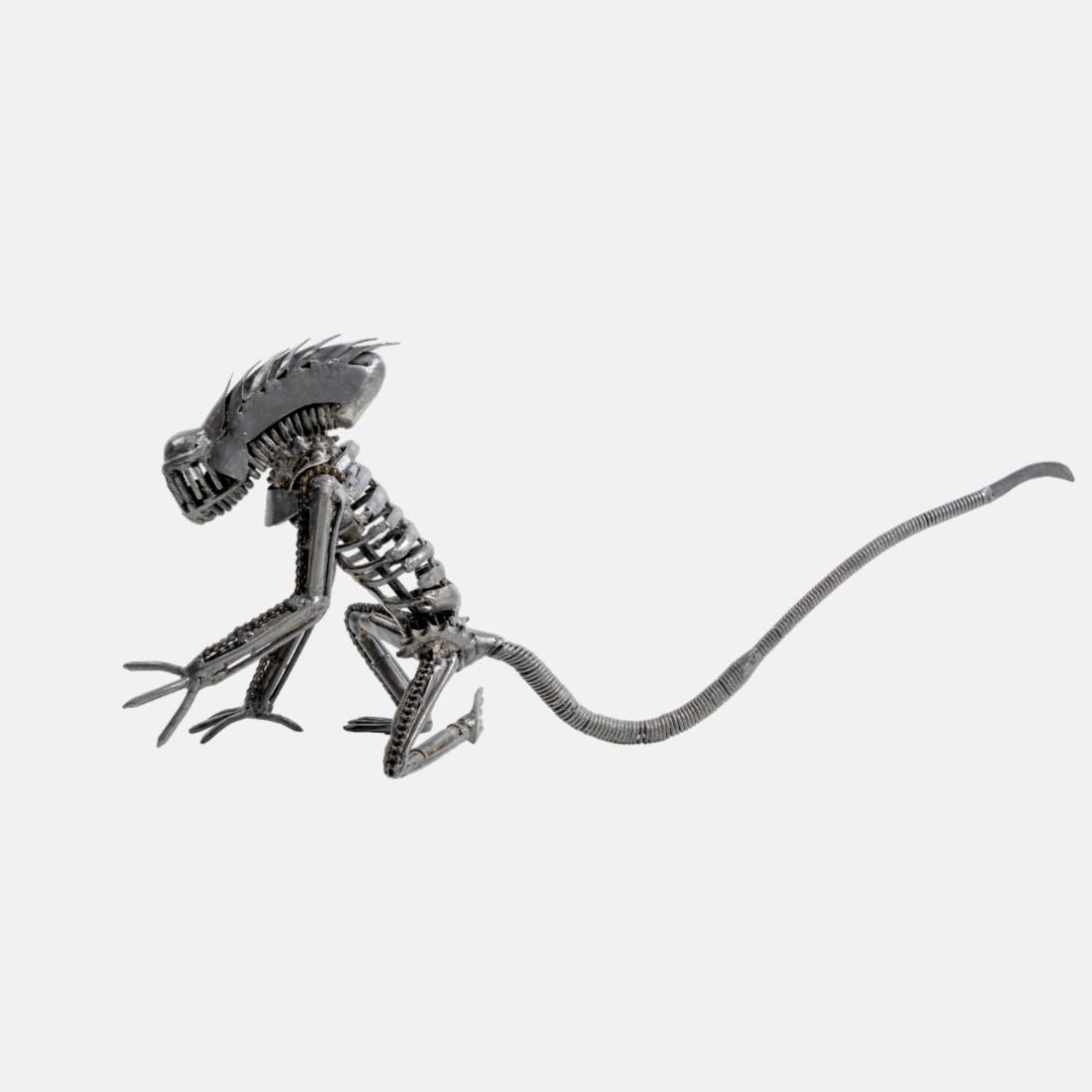 Alien Modern Home Decor Sculpture Recycled Handcrafted Metal art and Iron Finish