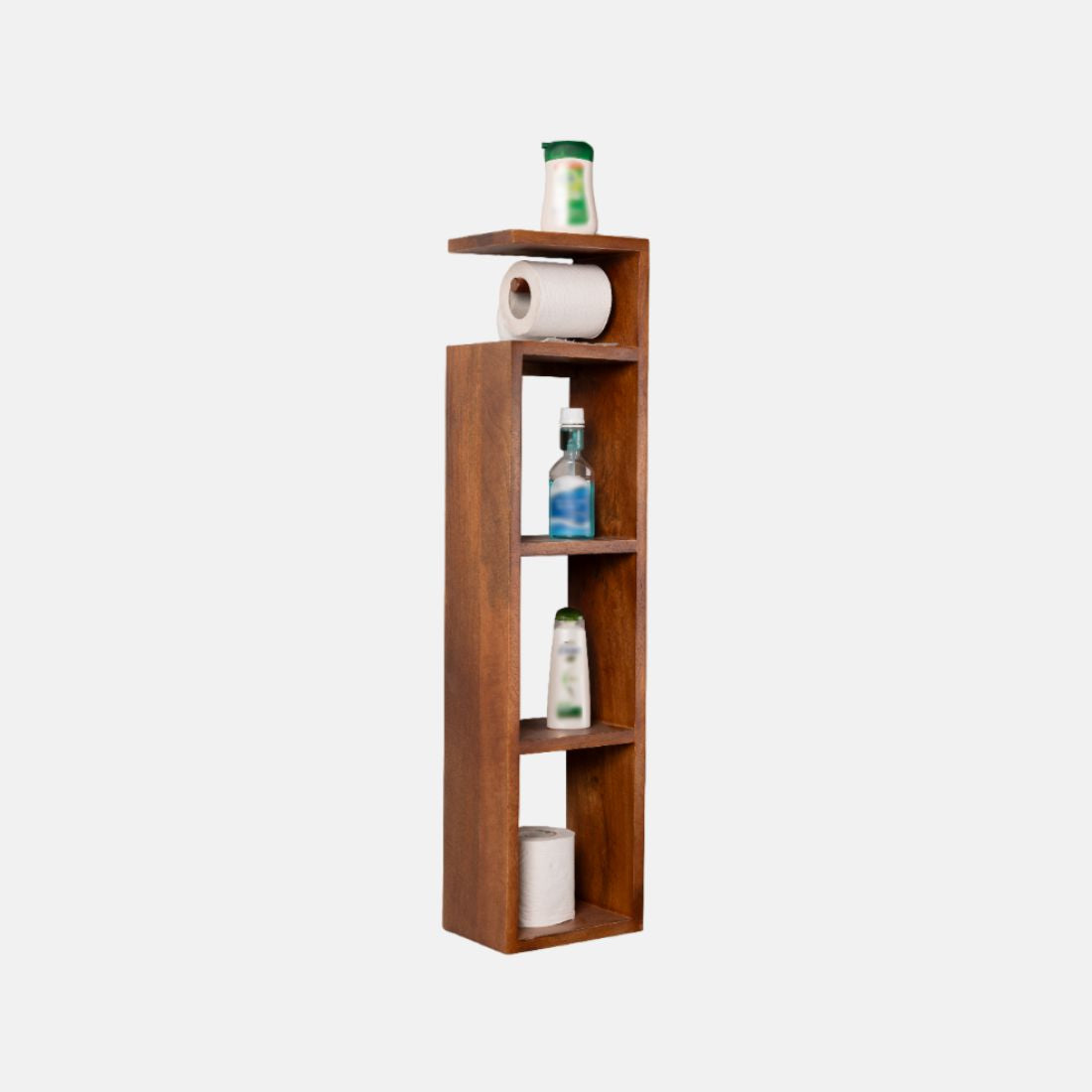 Mango Wood Wall Mount Toilet Paper Roll Holder