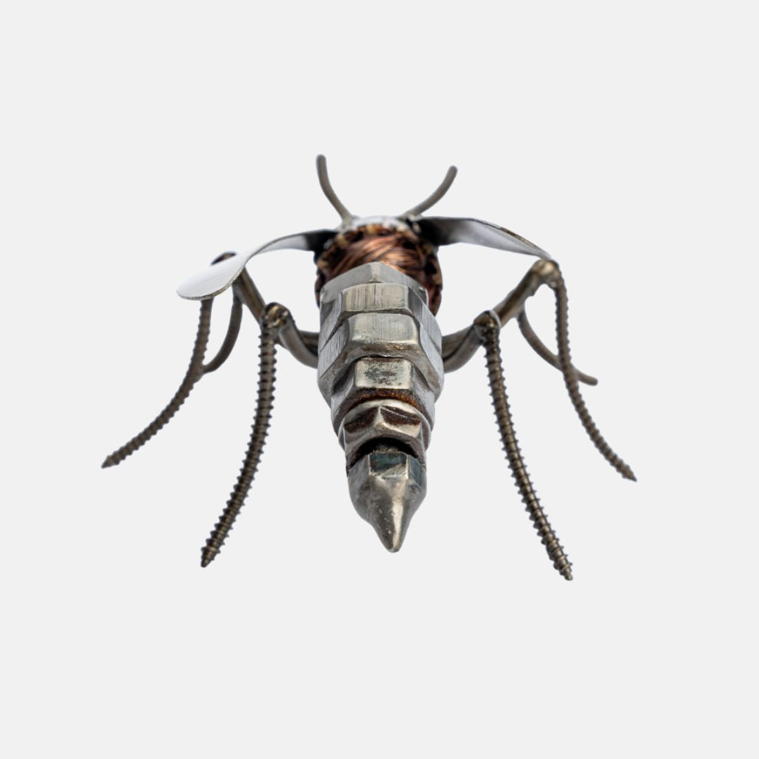Paper Weight Madeup Of Recycled Bolts In A Shape Of Wasp
