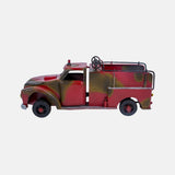 Rustic And Red Metal Finish Vintage Truck