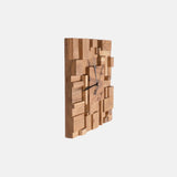 Sandblasted Acacia Natural Wood Wall Clock