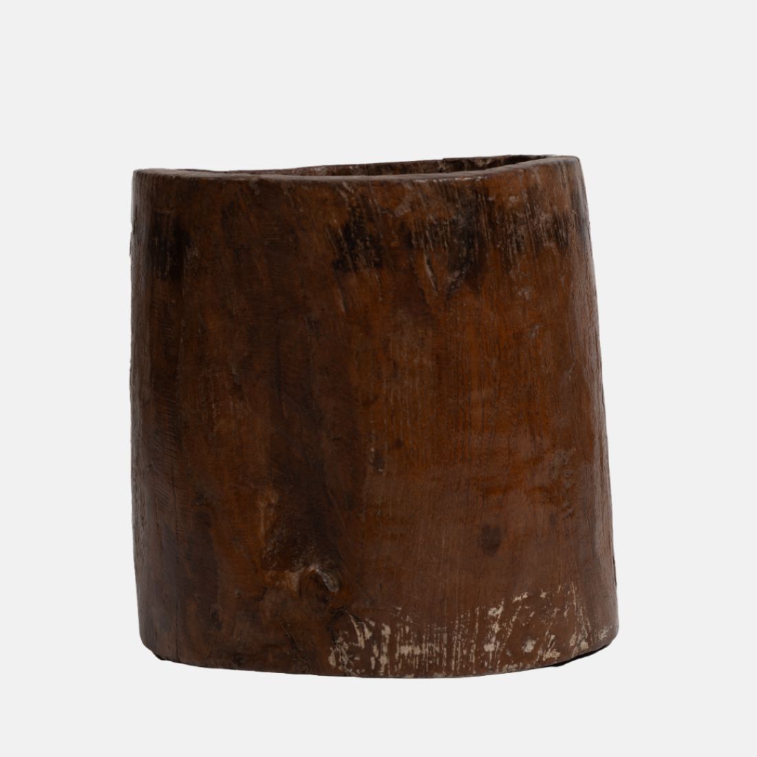 Old indian Barte pot made up of Old Teak Wood