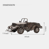 Rustic Metal Vintage Car For Your Home Kitchen Dining Table, Tabletop And Storage Decor
