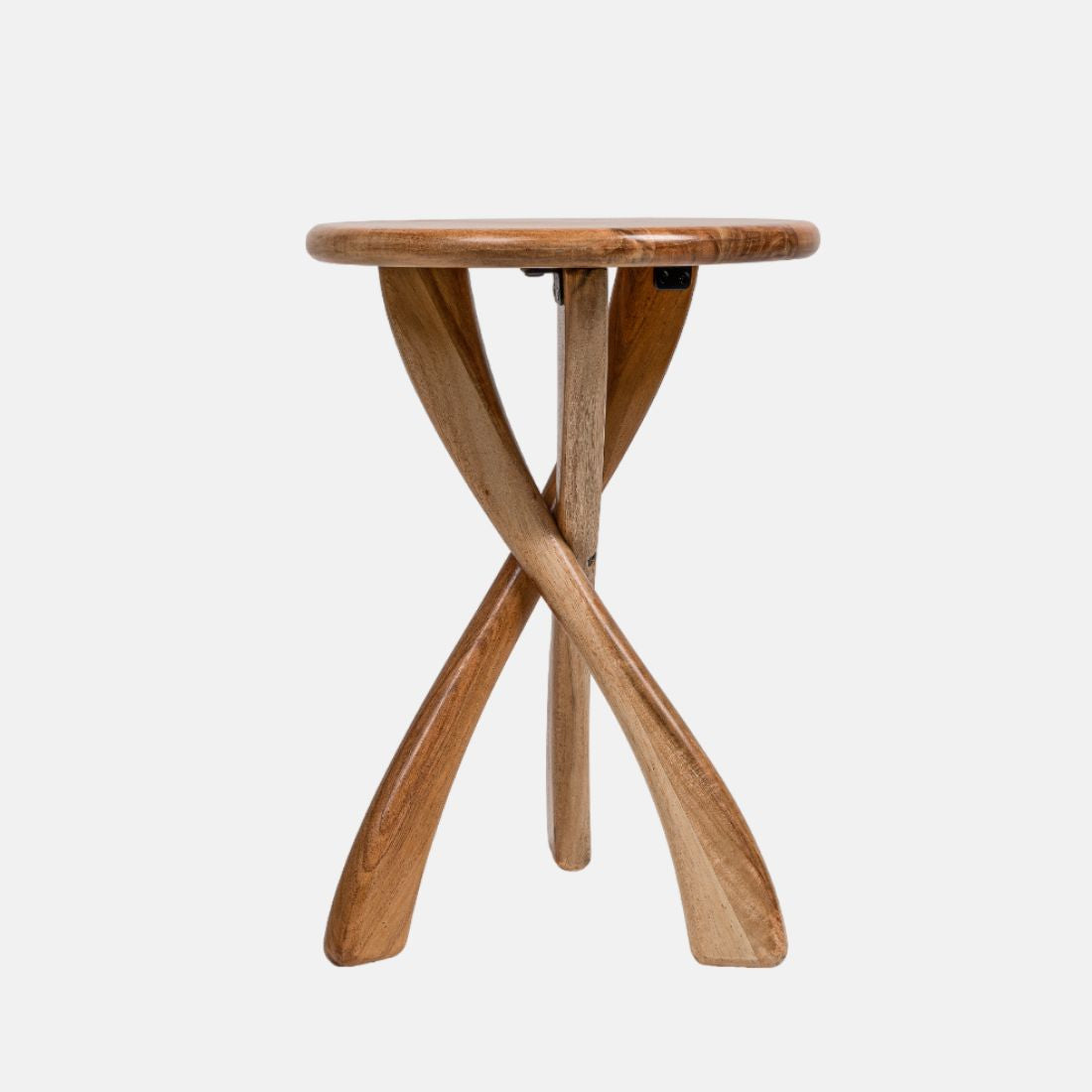 Natural Acacia Wood Side Table