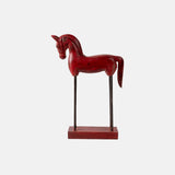 Old Teak Wood Old Indian Decorative Horse