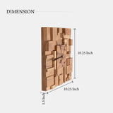 Sandblasted Acacia Natural Wood Wall Clock