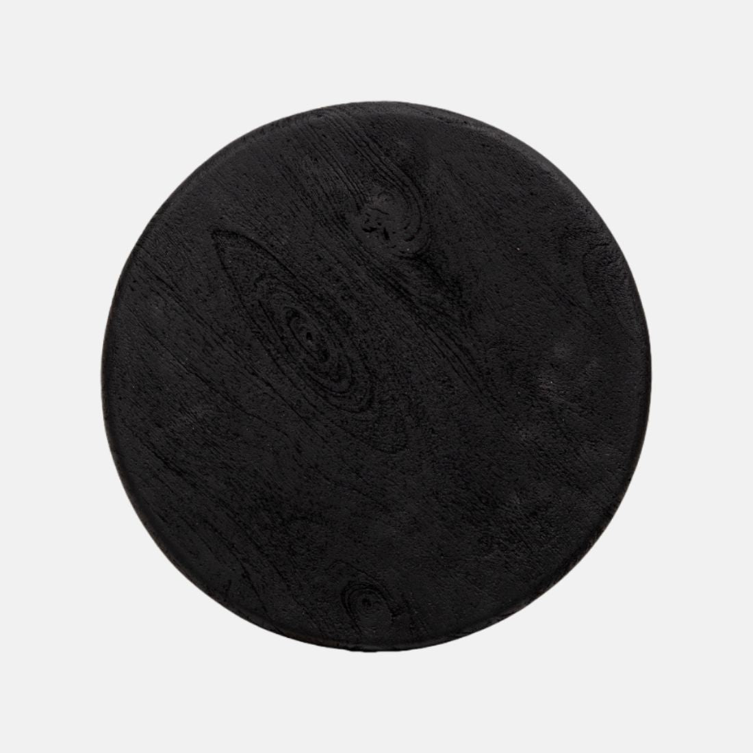 Black Sand Blasted Mango Wood Side Table