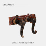 Old Wall Mount Elephant Trunk Hook
